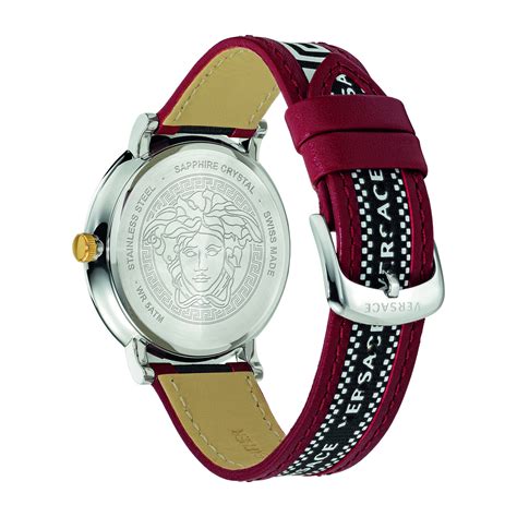 versace v circle greca watch|Versace greca icon watch.